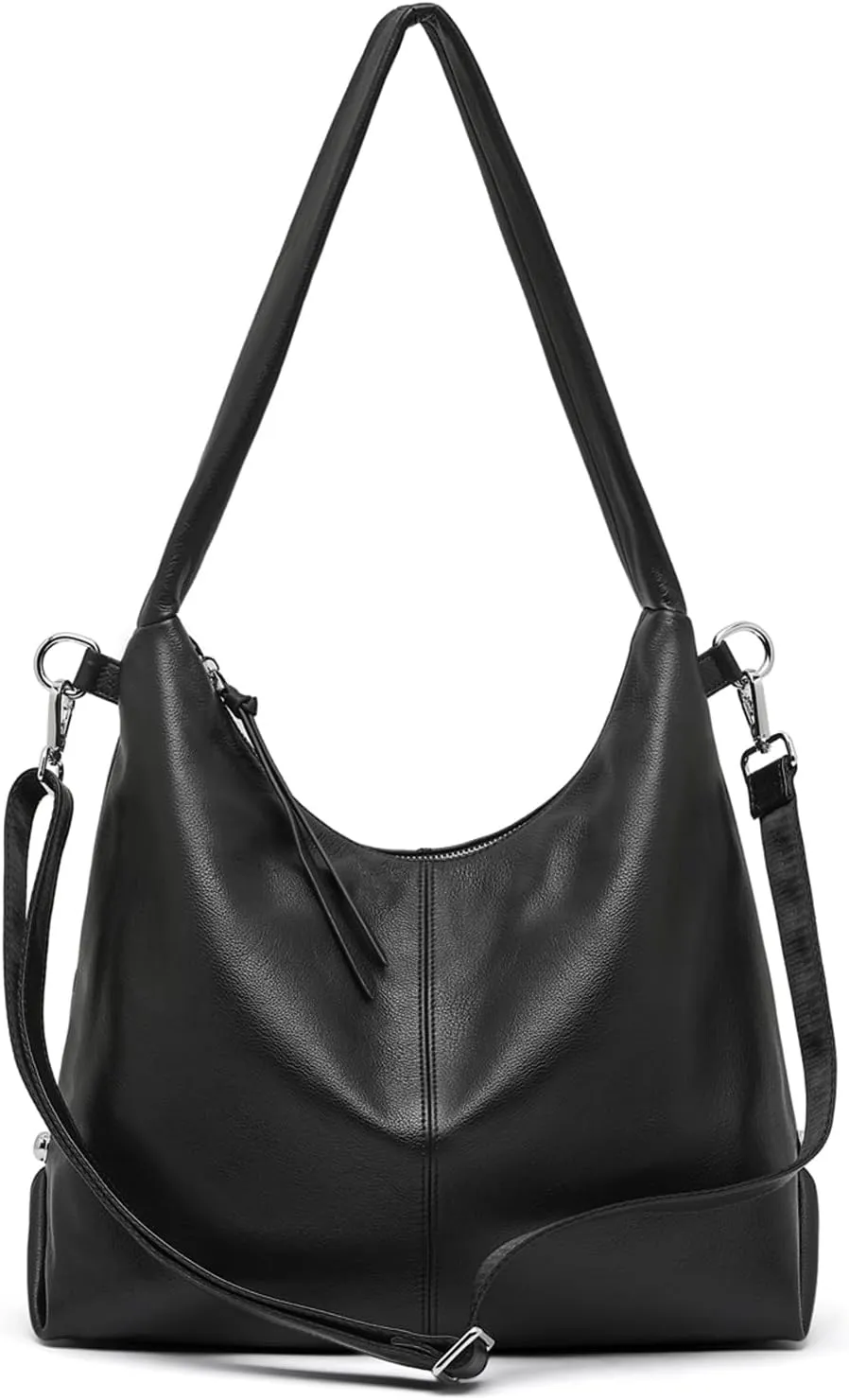 Hobo Bag Handbags for Women, Genuine Leather Crossbody Bags Shoulder Purses with Removable Strap