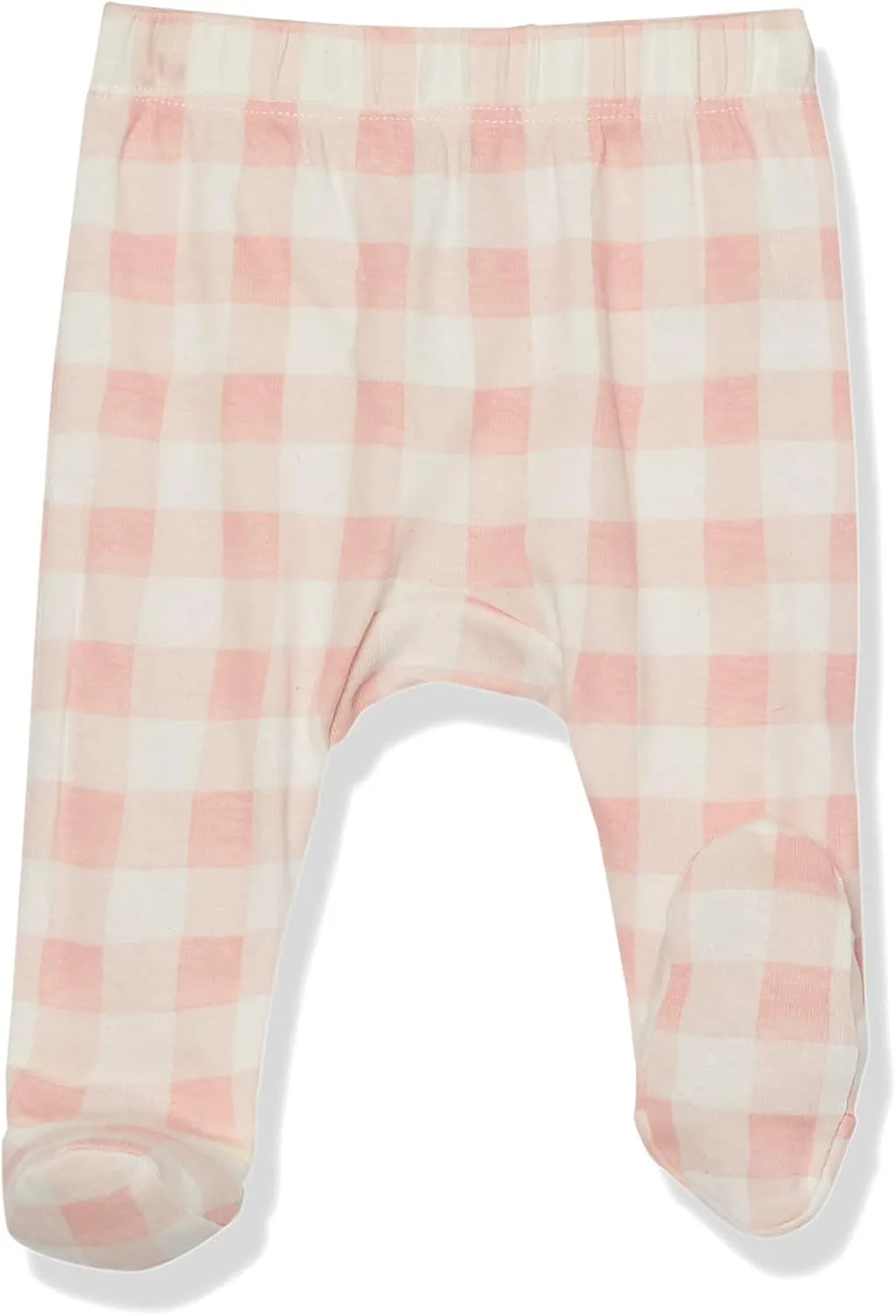 HonestBaby 3-Pack Footed Pants Roomy Fit Pull on Bottoms 100% Organic Cotton for Infant Baby Boys, Girls, Unisex