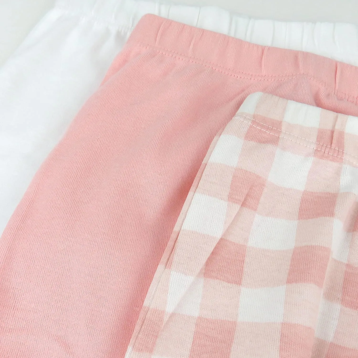 HonestBaby 3-Pack Footed Pants Roomy Fit Pull on Bottoms 100% Organic Cotton for Infant Baby Boys, Girls, Unisex