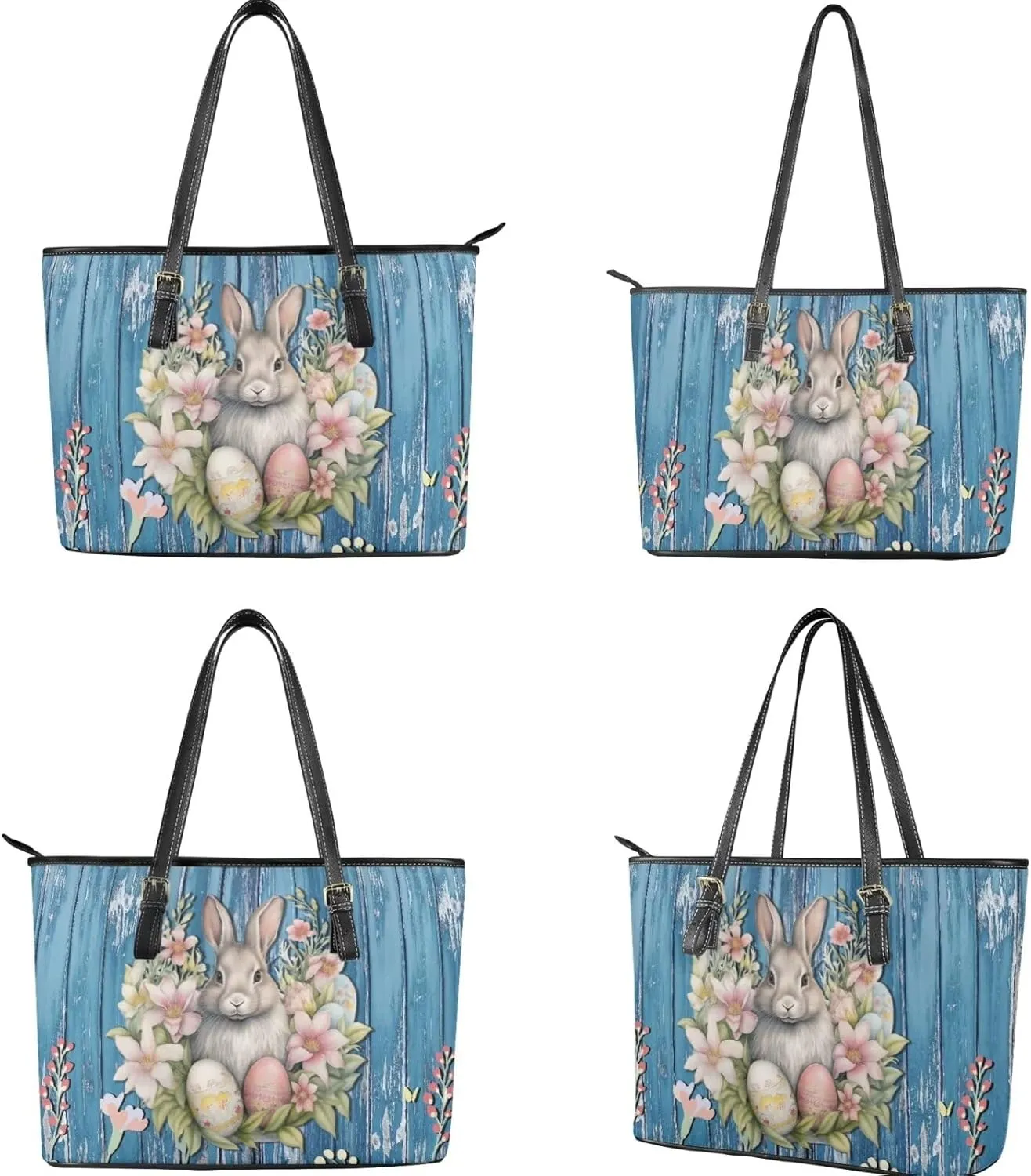 HUGS IDEA Leather Handbags for Women Soft Shoulder Tote Purses Bucket Bags Laptop Bag