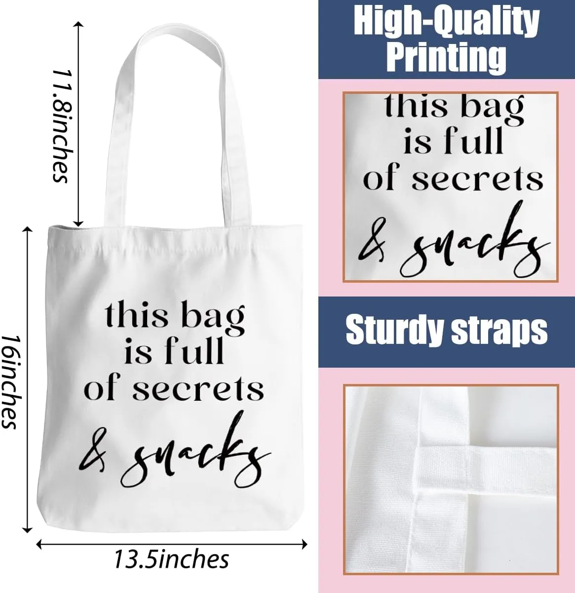 Inspirational Tote Bag for Women Positive Affirmations Self Love Beach Bag Encouragement Gifts Christmas