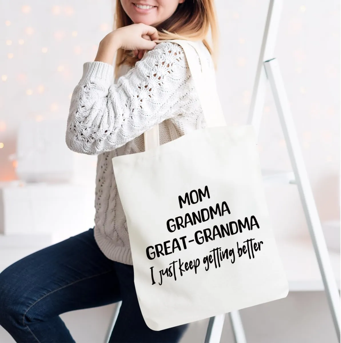 Inspirational Tote Bag for Women Positive Affirmations Self Love Beach Bag Encouragement Gifts Christmas