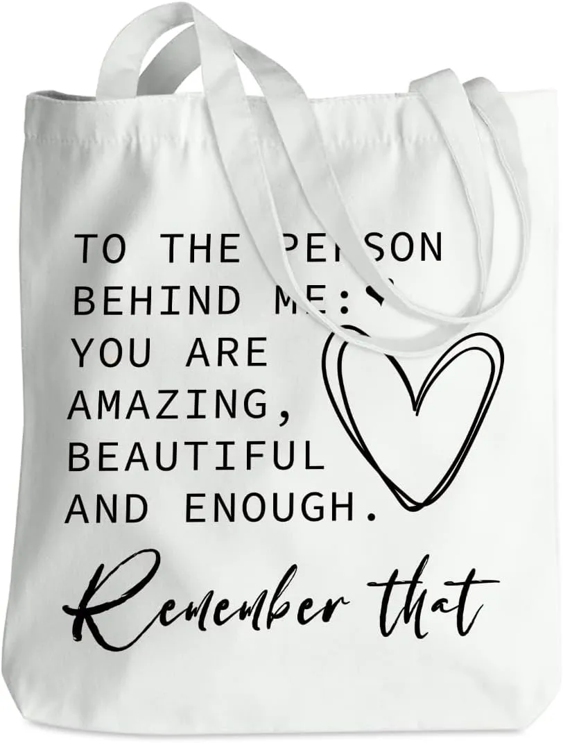 Inspirational Tote Bag for Women Positive Affirmations Self Love Beach Bag Encouragement Gifts Christmas