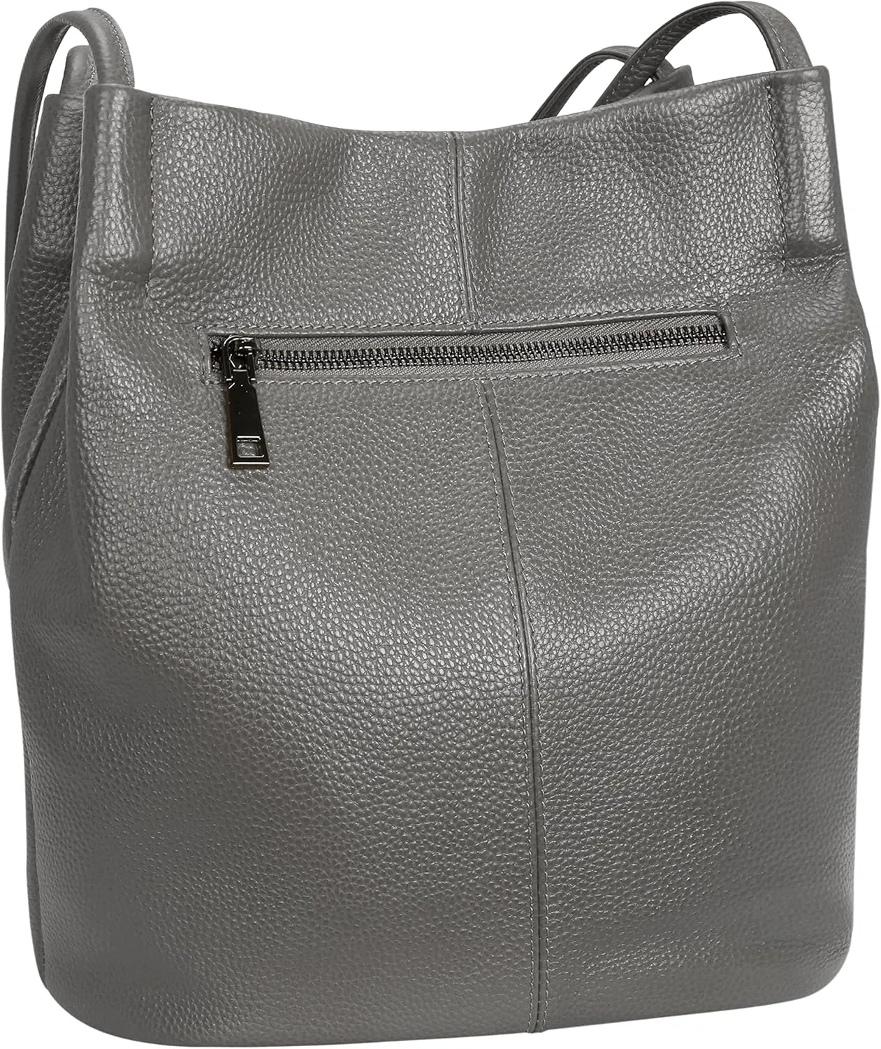Iswee Genuine Leather Tote Bucket Bags Hobo Shoulder Bags Purse and Handbags for Women Trendy