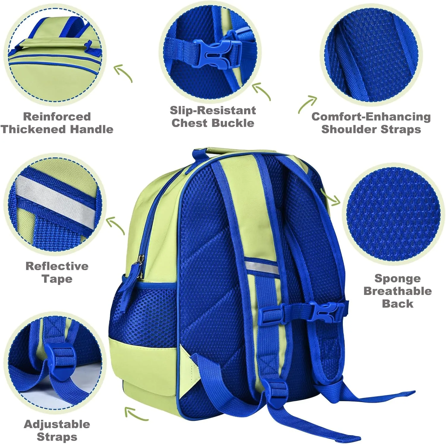 Kids Backpack for Boys Girls, Toddler Backpack Child Bookbag for Preschool Kindergarten Travel Daycare Water-Resistant Lightweight 12 Inches (Dinosaur)