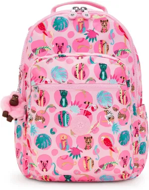 Kipling Women's Seoul 15 Laptop Backpack, Durable, Roomy with Padded Shoulder Straps, Nylon Bag