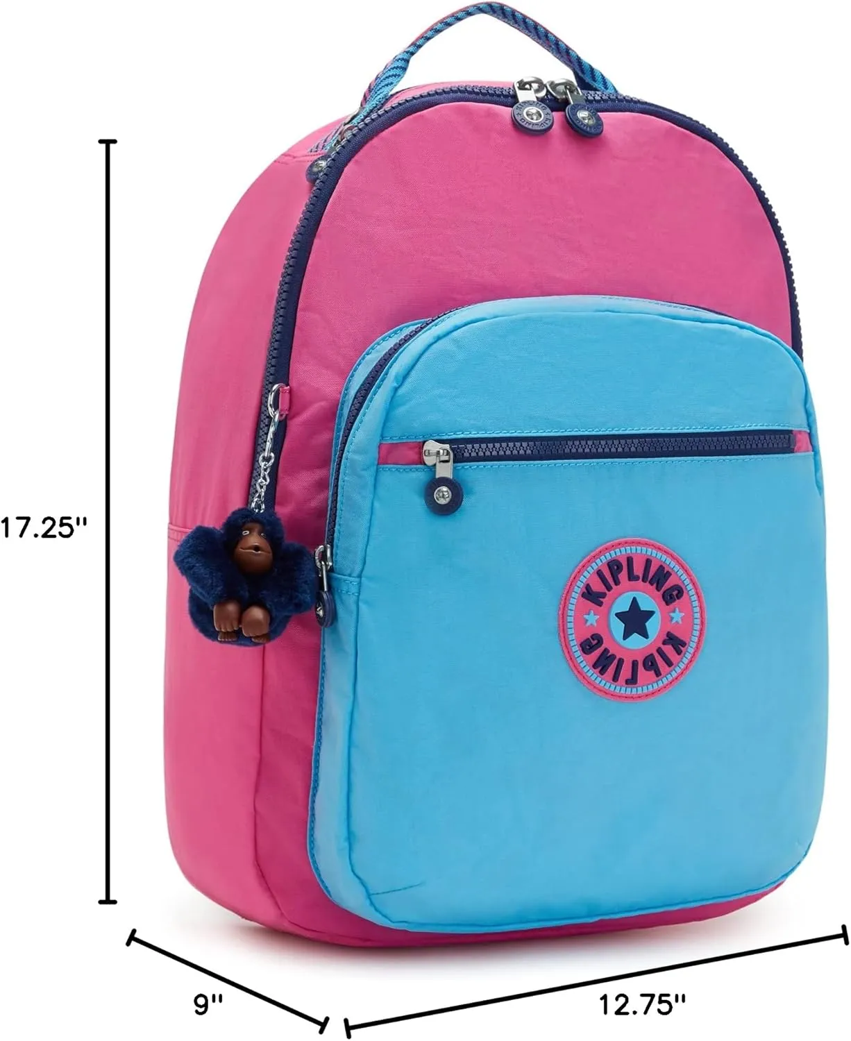 Kipling Women's Seoul 15 Laptop Backpack, Durable, Roomy with Padded Shoulder Straps, Nylon Bag