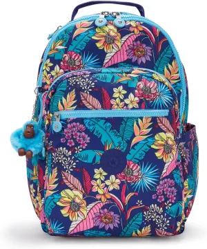 Kipling Women's Seoul 15" Laptop Backpack, Durable, Roomy with Padded Shoulder Straps, Built-In Protective Sleeve