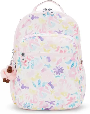 Kipling Women's Seoul Bts Prt 15" Laptop Backpack, Durable, Roomy with Padded Shoulder Straps, Built-In Protective Sleeve