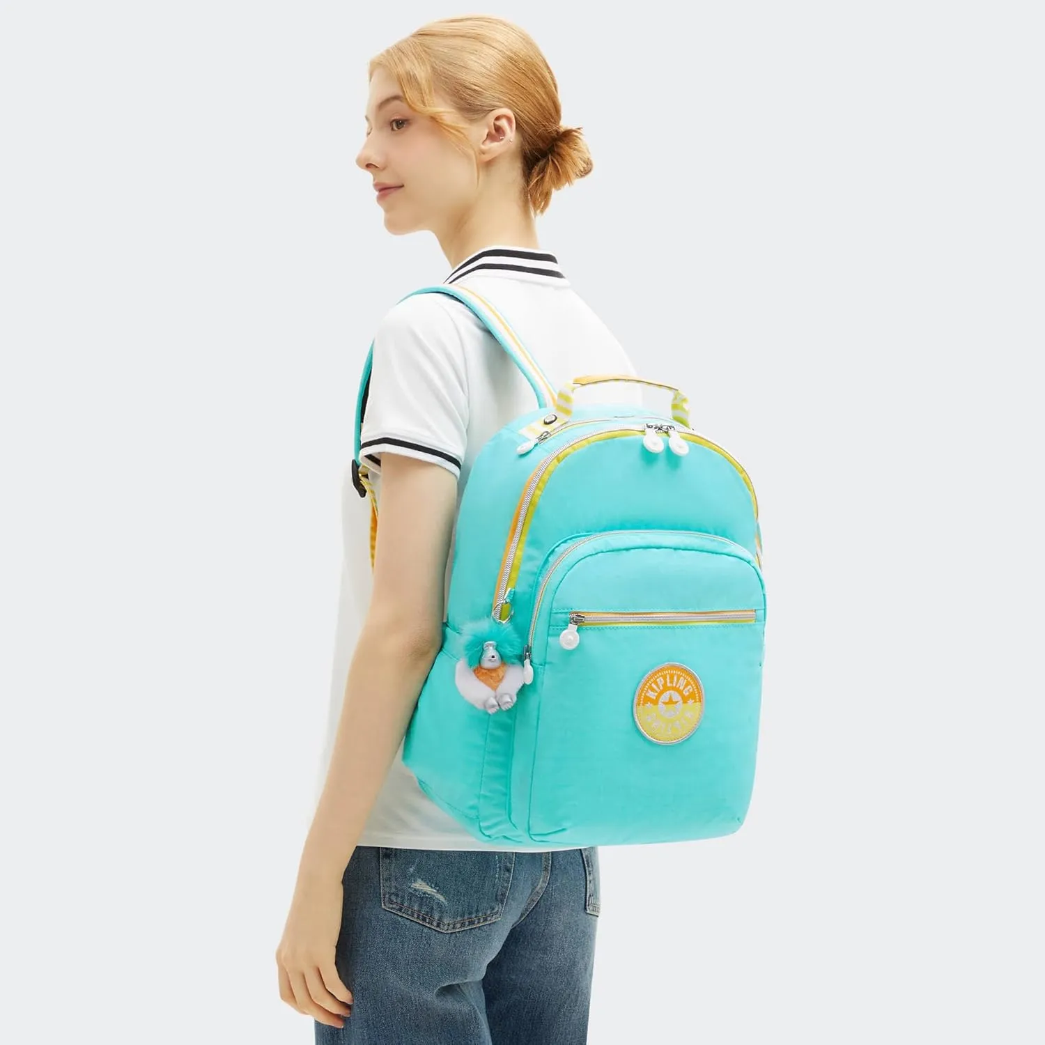 Kipling Women's Seoul Fc 15" Laptop Backpack, Durable, Roomy with Padded Shoulder Straps, Built-In Protective Sleeve