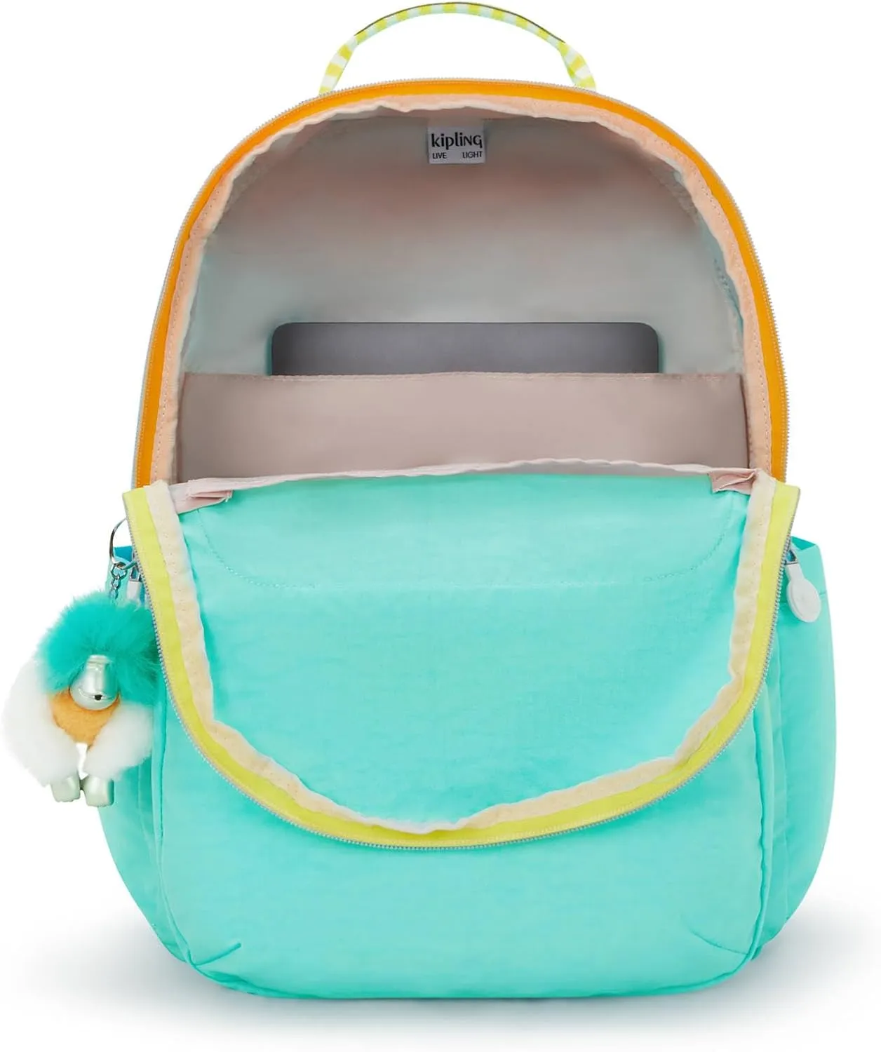 Kipling Women's Seoul Fc 15" Laptop Backpack, Durable, Roomy with Padded Shoulder Straps, Built-In Protective Sleeve