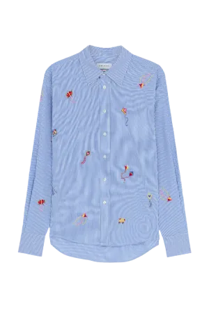 Kite Embroidered Stripe Shirt