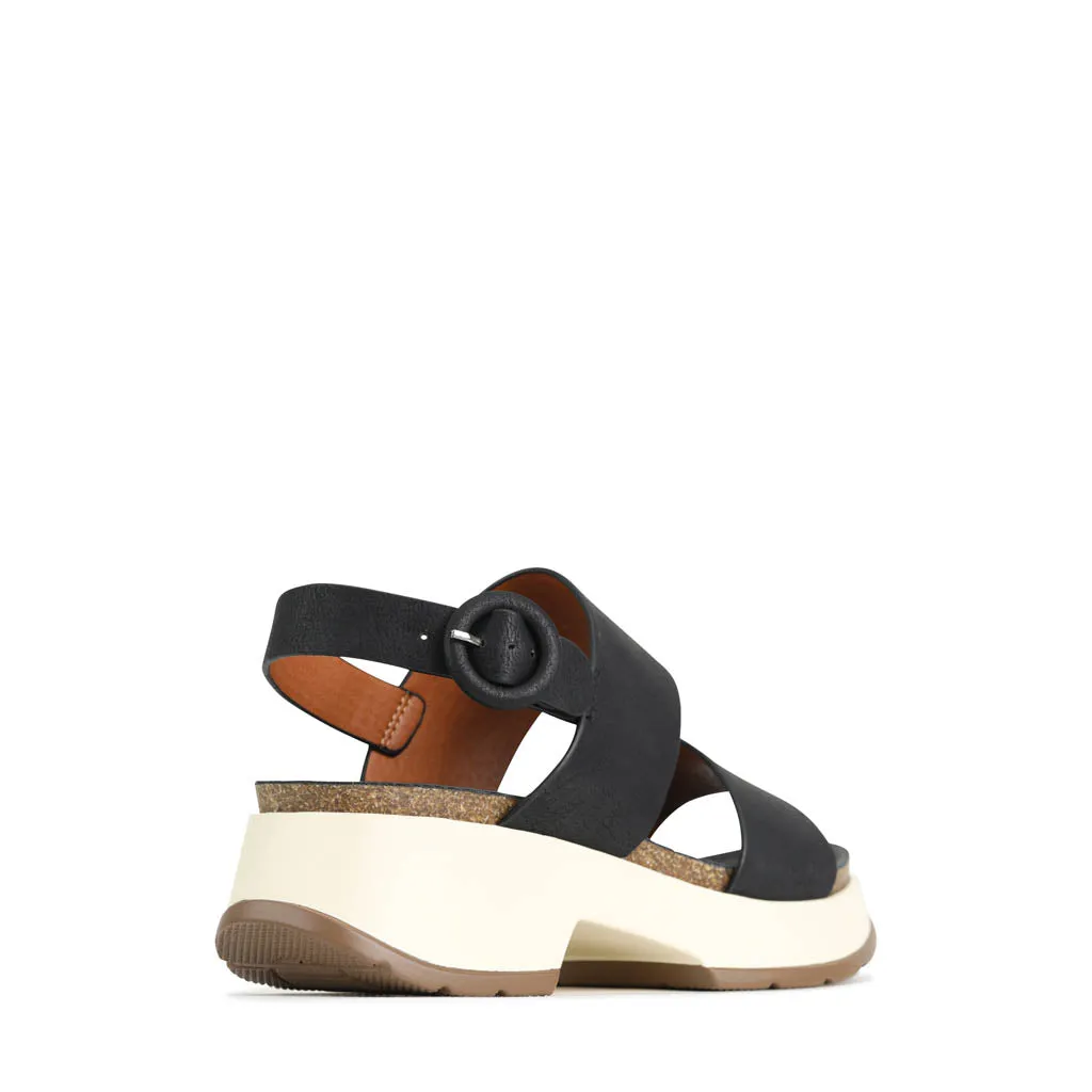 LAIN STRAPPY SLING-BACK SANDALS