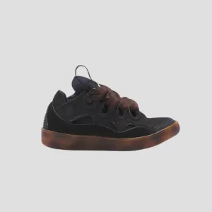 Lanvin Dark Brown Curb Sneakers