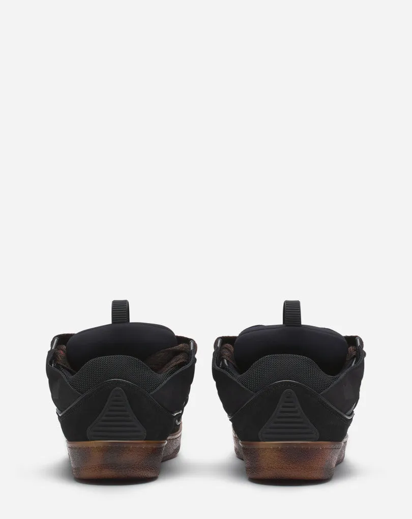 Lanvin Dark Brown Curb Sneakers