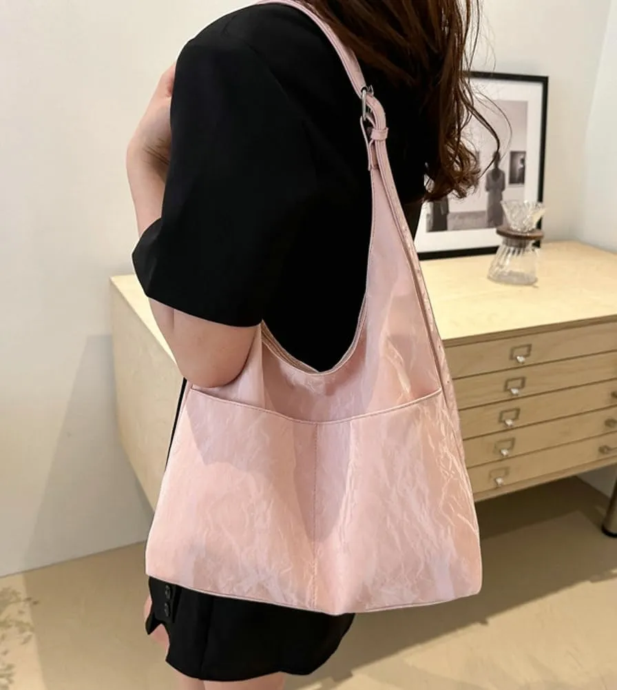 Large Shoulder Bags Women 2025 Trendy Spring Underarm Crossbody Bag Soft Leather Satchel Tote Handbag Work Travel Purse