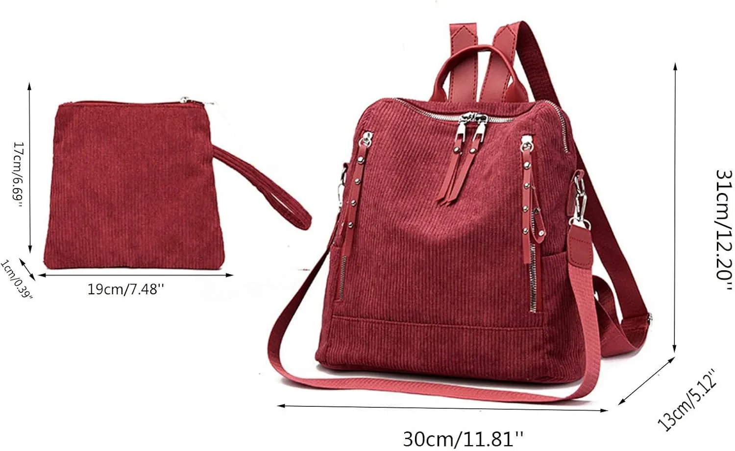 Leather Backpack Purse for Women Soft Rucksack Ladies Shoulder Bags Medium Fashion Soft Leather Outdoor Backpack