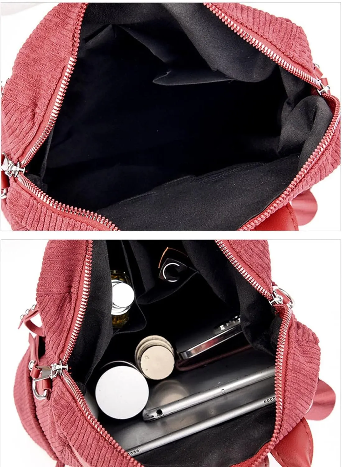 Leather Backpack Purse for Women Soft Rucksack Ladies Shoulder Bags Medium Fashion Soft Leather Outdoor Backpack