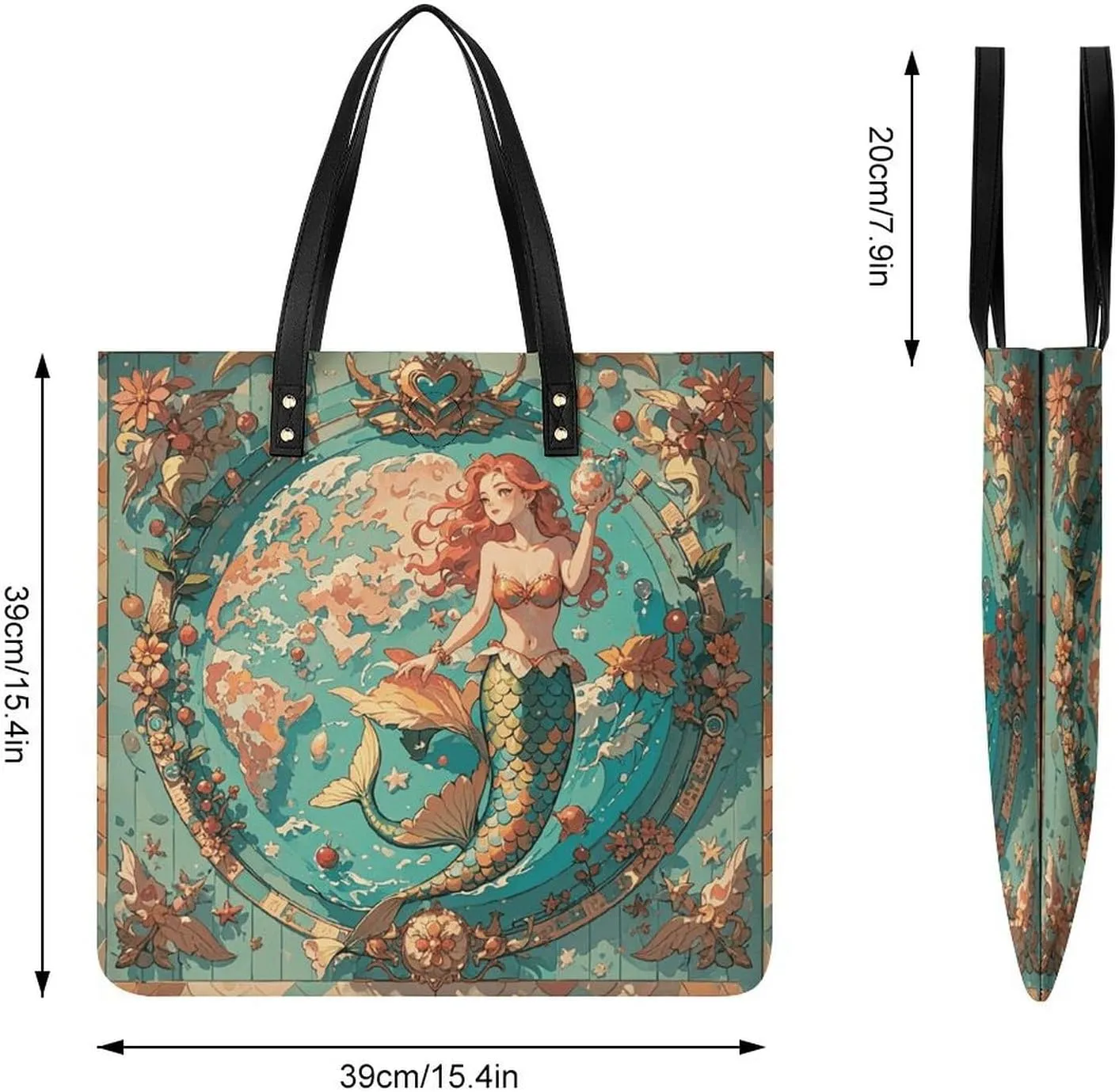 Leather Handbag for Women Tote Bag with Magnetic Buckle Bald Eagle Crossbody Bag Shoulder Bags