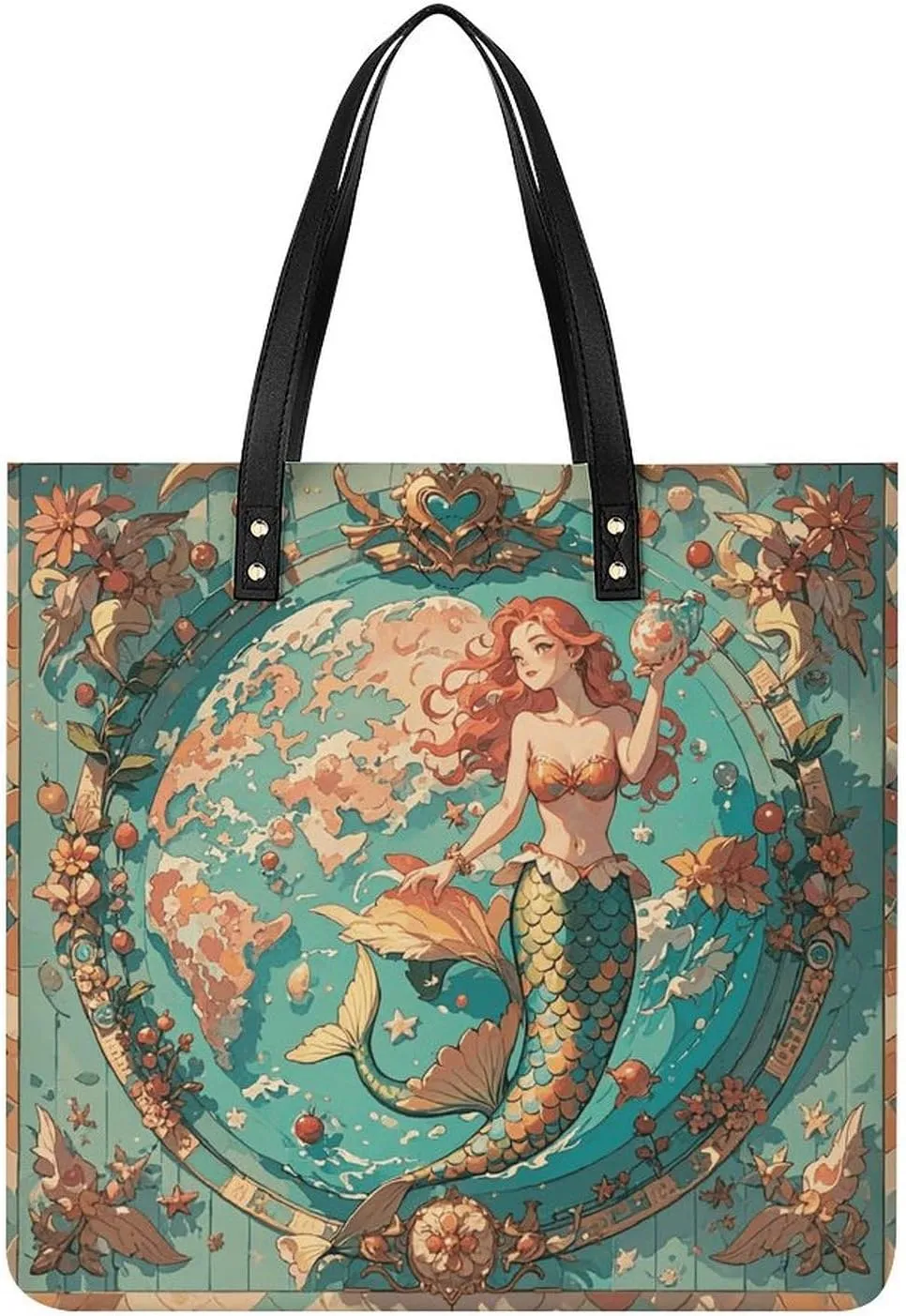 Leather Handbag for Women Tote Bag with Magnetic Buckle Bald Eagle Crossbody Bag Shoulder Bags