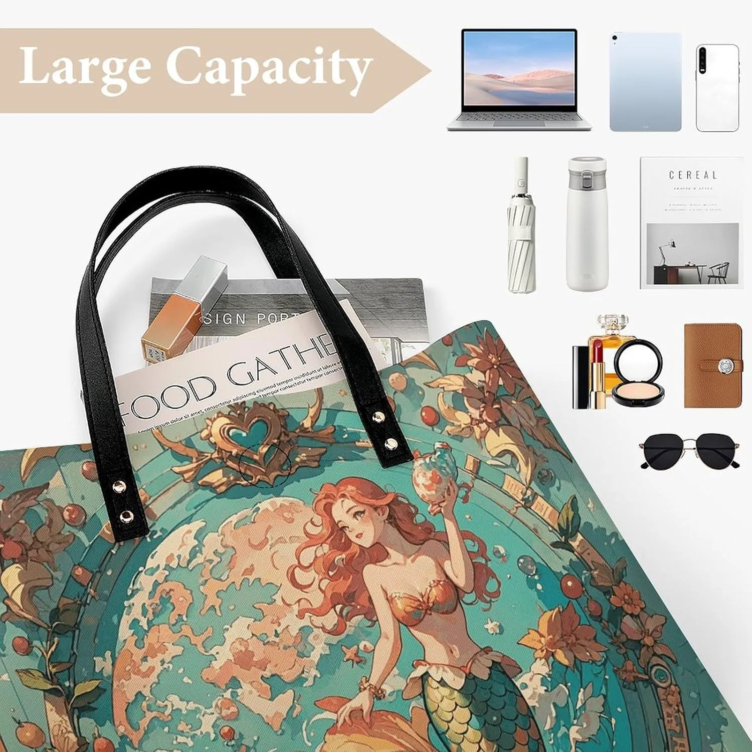 Leather Handbag for Women Tote Bag with Magnetic Buckle Bald Eagle Crossbody Bag Shoulder Bags