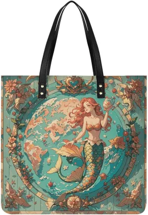 Leather Handbag for Women Tote Bag with Magnetic Buckle Bald Eagle Crossbody Bag Shoulder Bags