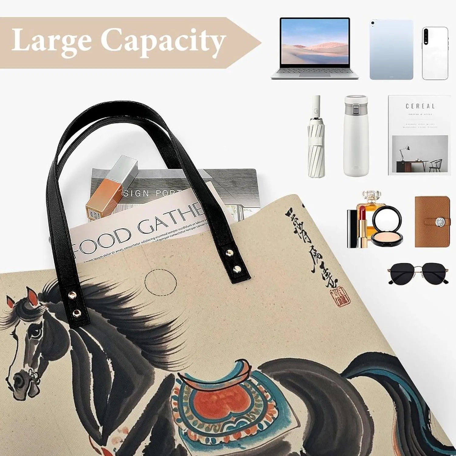 Leather Handbag for Women Tote Bag with Magnetic Buckle Flag of Mexico Crossbody Bag Shoulder Bags
