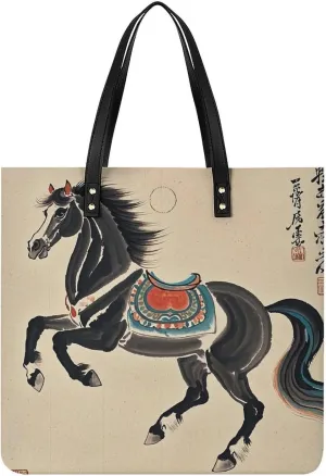 Leather Handbag for Women Tote Bag with Magnetic Buckle Flag of Mexico Crossbody Bag Shoulder Bags