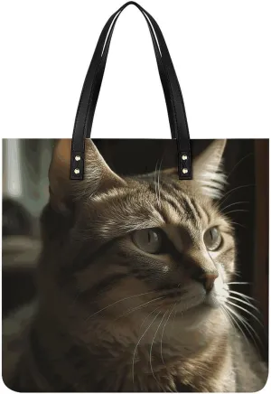 Leather Handbag for Women Tote Bag with Magnetic Buckle Skull in Darkness Crossbody Bag Shoulder Bags