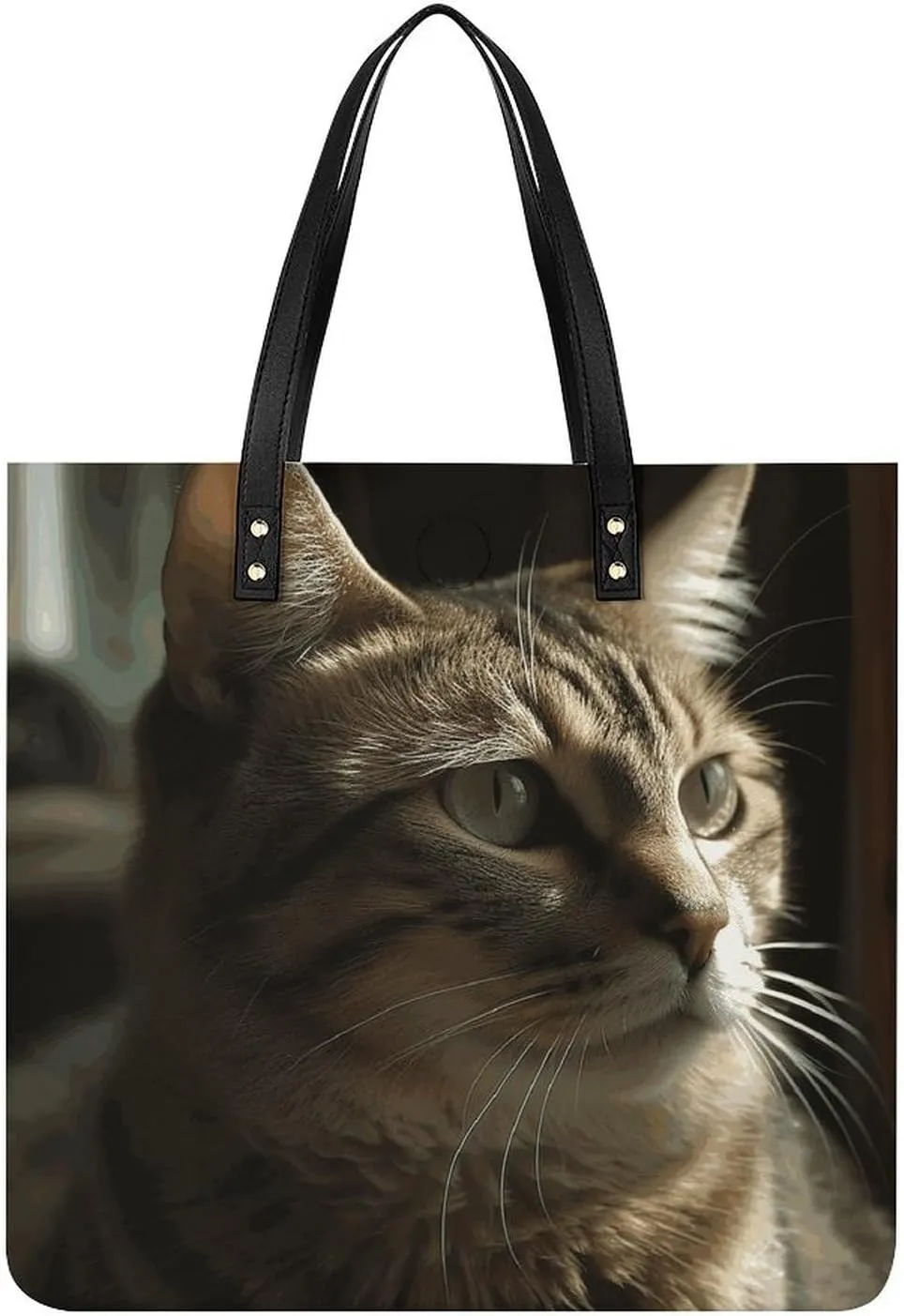 Leather Handbag for Women Tote Bag with Magnetic Buckle Skull in Darkness Crossbody Bag Shoulder Bags