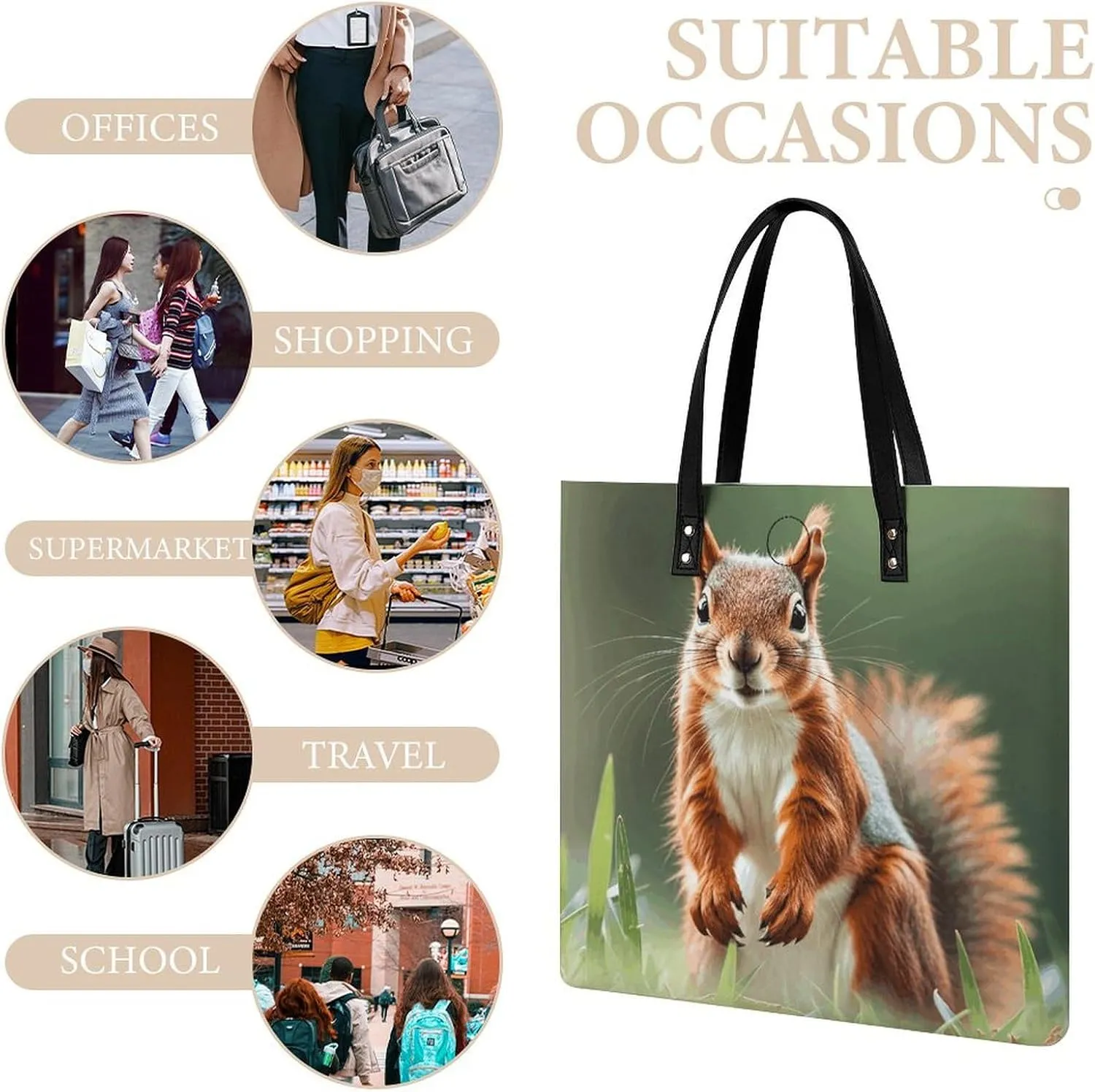 Leather Handbag for Women Tote Bag with Magnetic Buckle Vintage Octopus Crossbody Bag Shoulder Bags