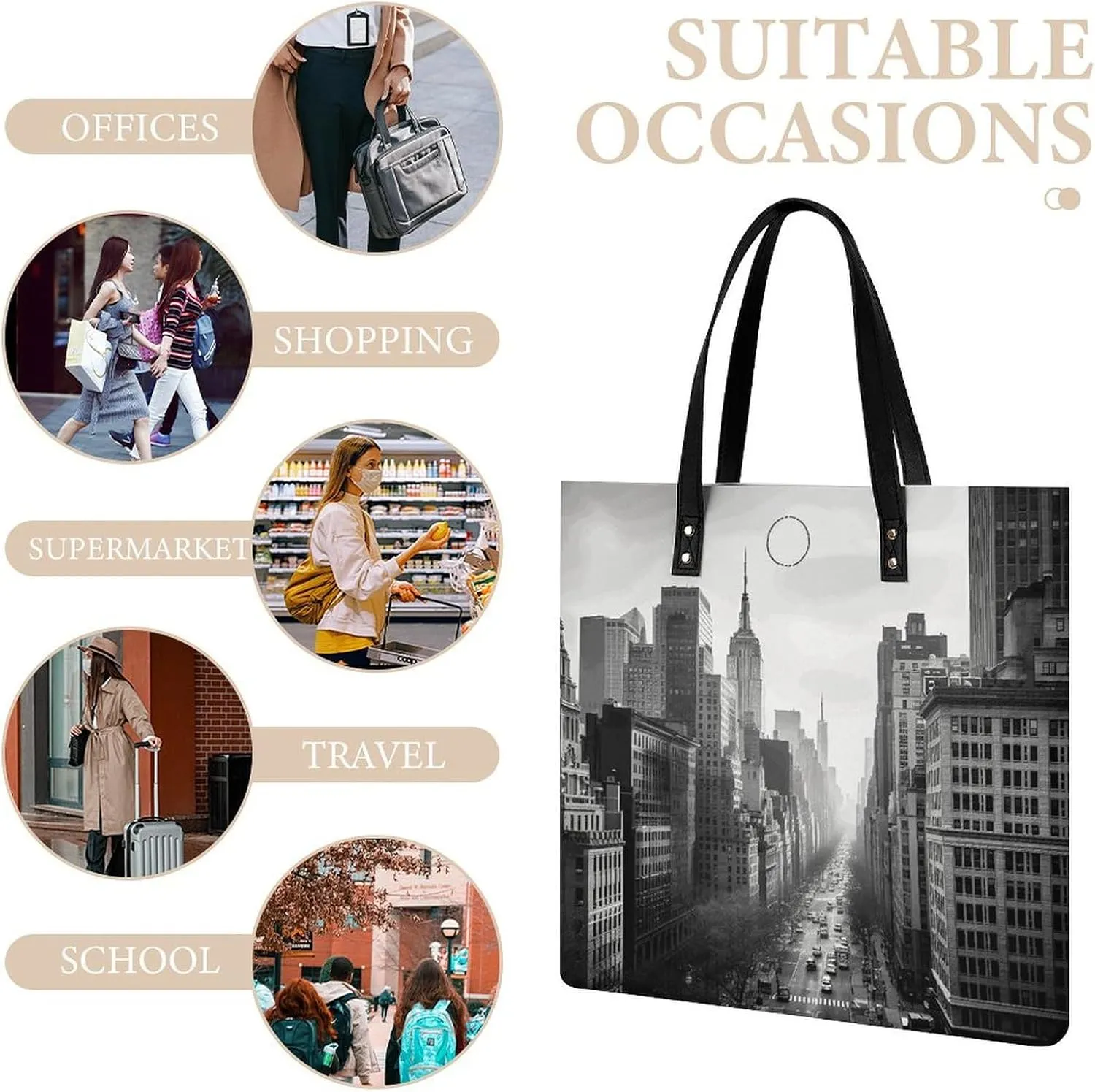 Leather Handbag for Women Tote Bag with Magnetic Buckle Vintage Octopus Crossbody Bag Shoulder Bags