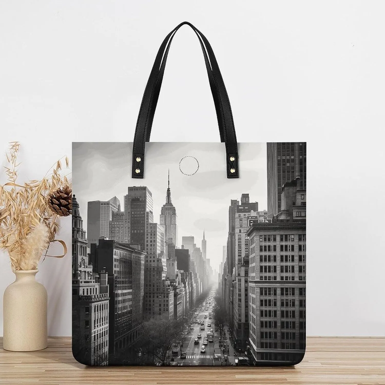 Leather Handbag for Women Tote Bag with Magnetic Buckle Vintage Octopus Crossbody Bag Shoulder Bags