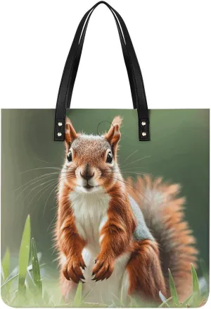 Leather Handbag for Women Tote Bag with Magnetic Buckle Vintage Octopus Crossbody Bag Shoulder Bags