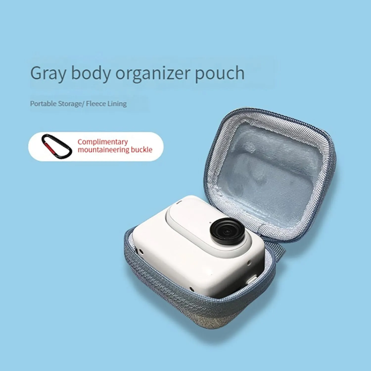 LICHIFIT Mini Storage Bag for Insta360 GO3 Camera and Action Pod Portable Protective Case Cover Carrying Shell Box Skin Accessories