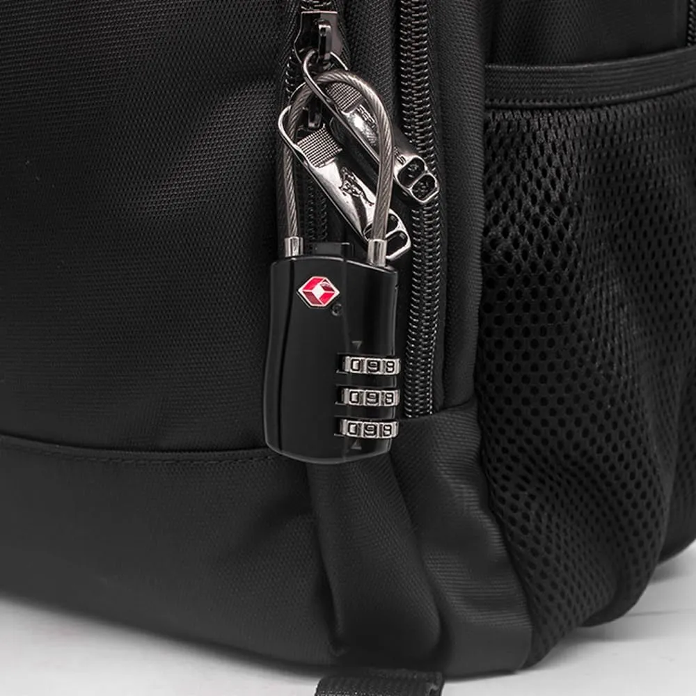 Maizoon 2 Pack TSA Approved 3-Digit Combination Lock with Password Resettable Combo for Travel Luggage Backpak Suitcase Baggage Durable Security Stylish Compact Red