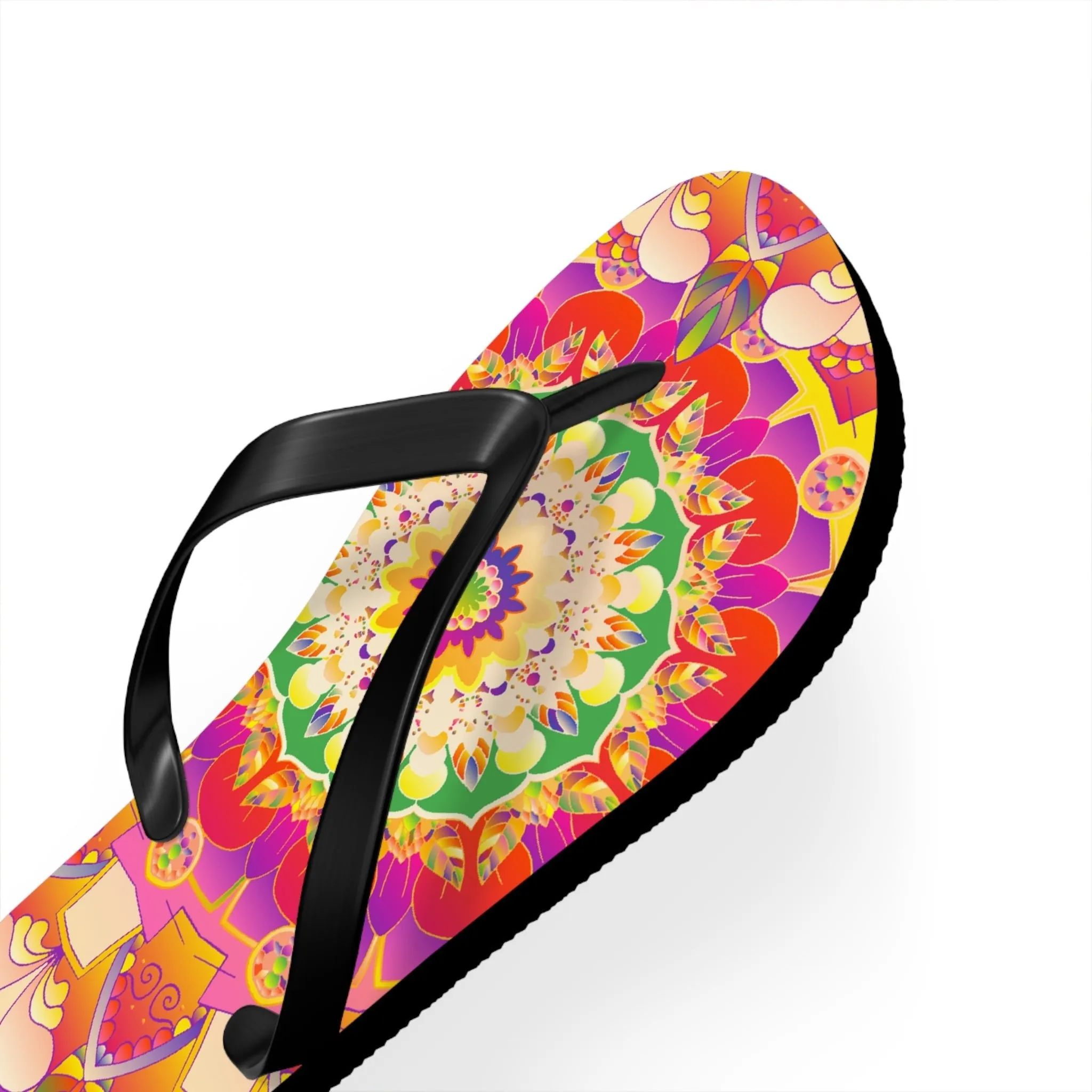Mandala Flip Flops: Colorful & Intricate Design