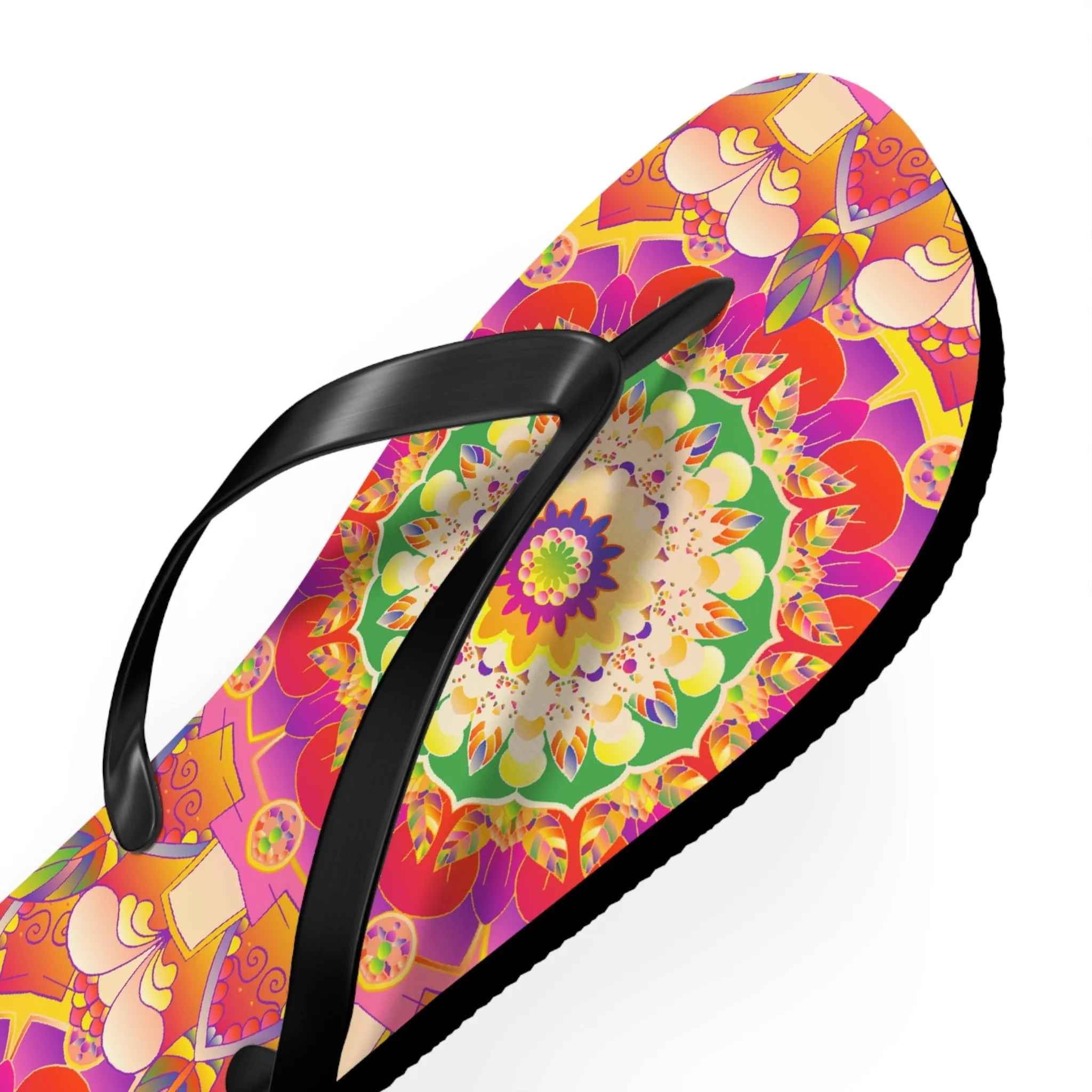 Mandala Flip Flops: Colorful & Intricate Design