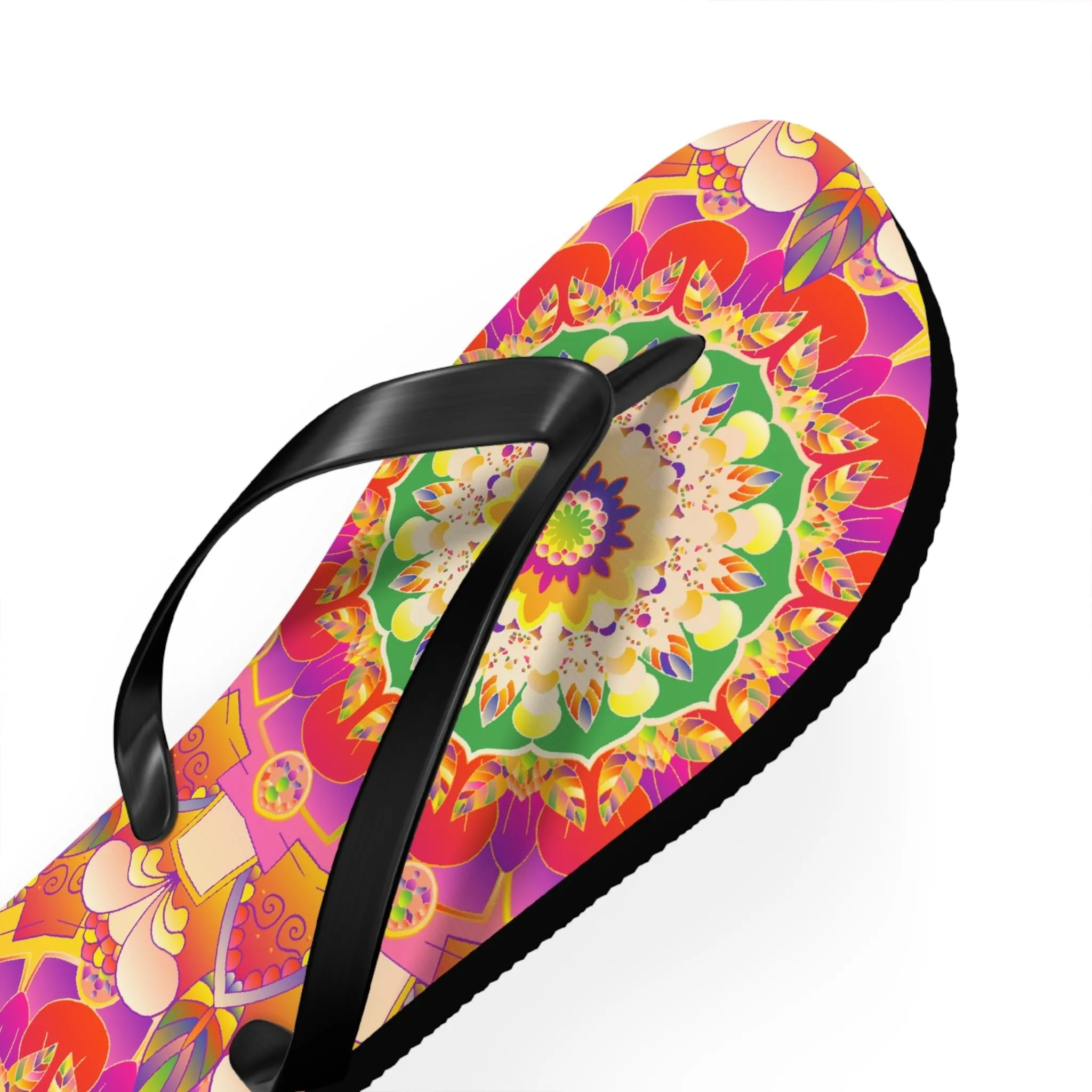Mandala Flip Flops: Colorful & Intricate Design