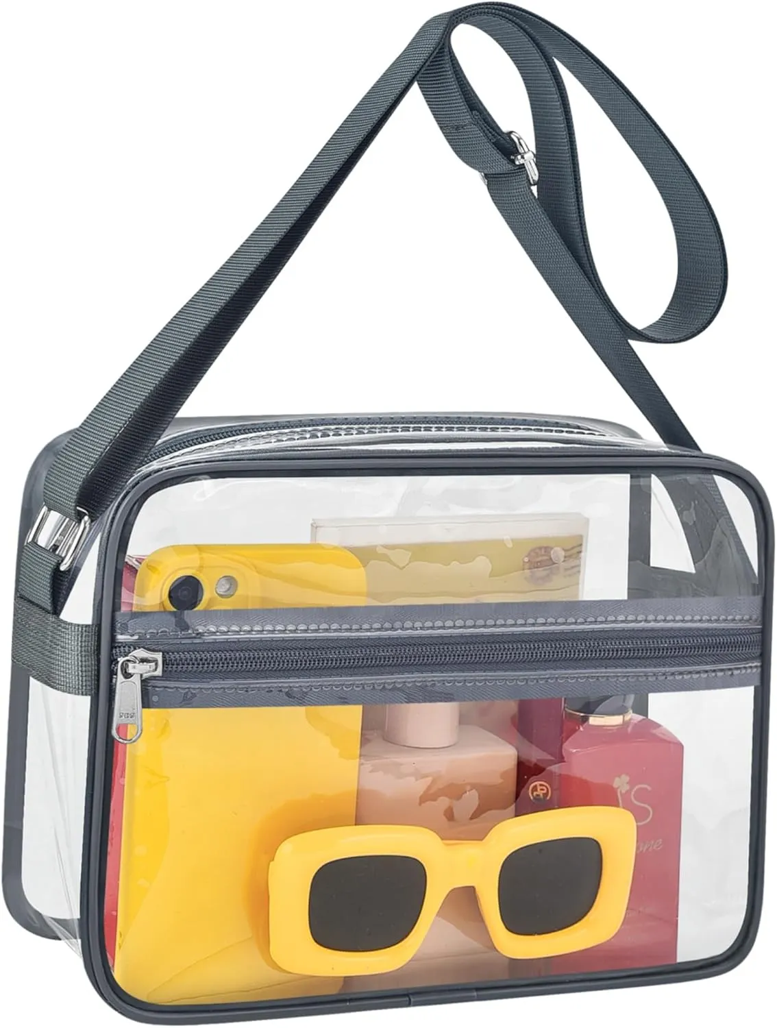 MAY TREE Clear Bag for Stadium Events Clear Messenger Bag Suitable for Concert Outfits and Sports Events