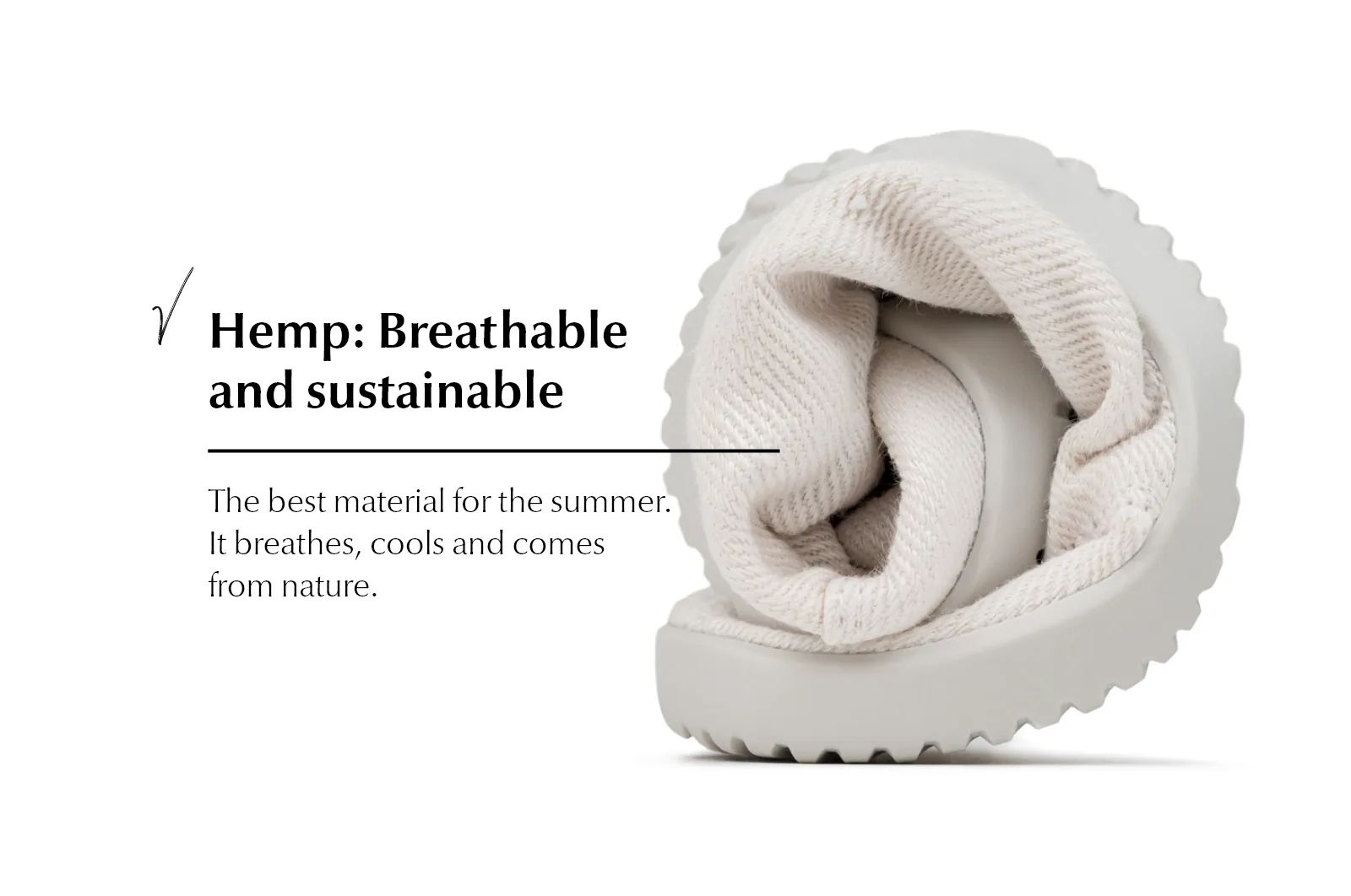 Men's Vida Hemp Comfort white sneakers