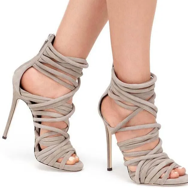 Mexican Open Toe Huarache Heel Sandals
