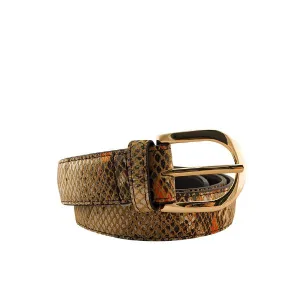 Miami Python Print Belt