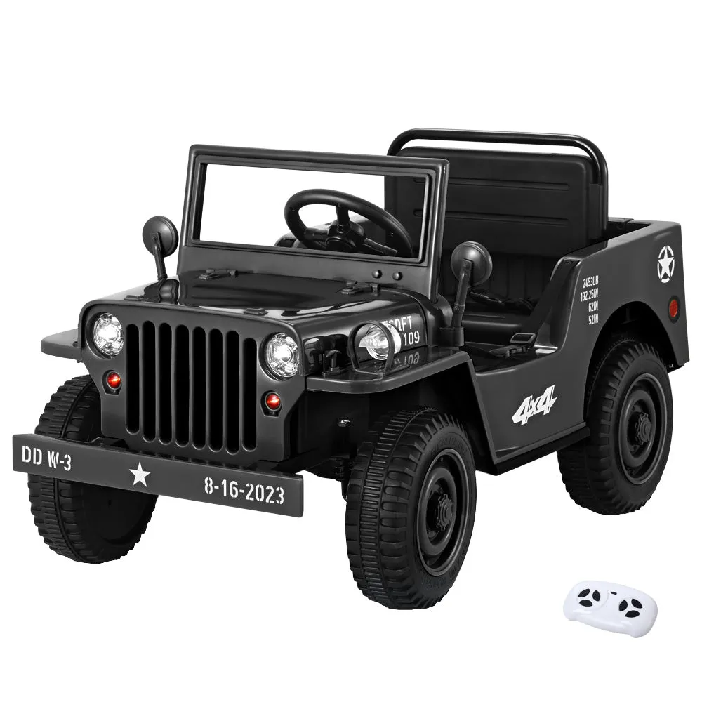 Military-Inspired 12V Kids Electric Jeep with Remote | Rigo
