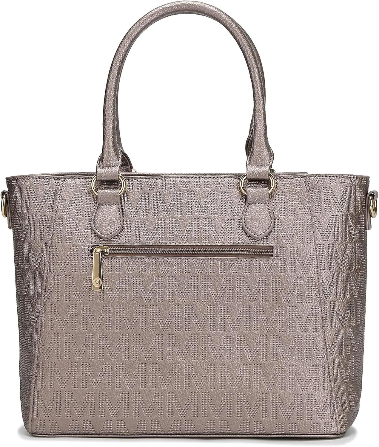 MKF Crossbody Shoulder Bag for Women  PU Leather Top Handle Pocketbook  Roomy Tote Satchel Handbag Purse M Charm