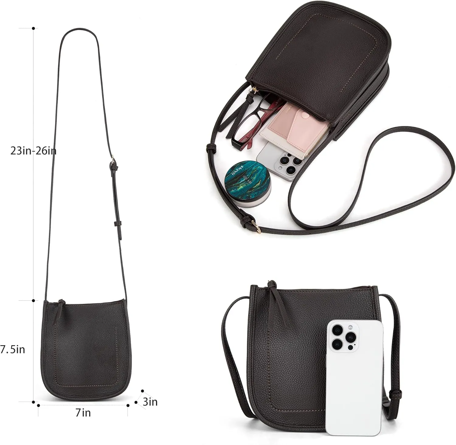 Montana West Crossbody Bags for Women Multi Pocket Cross Body Bag Purses with Adjustable Strap