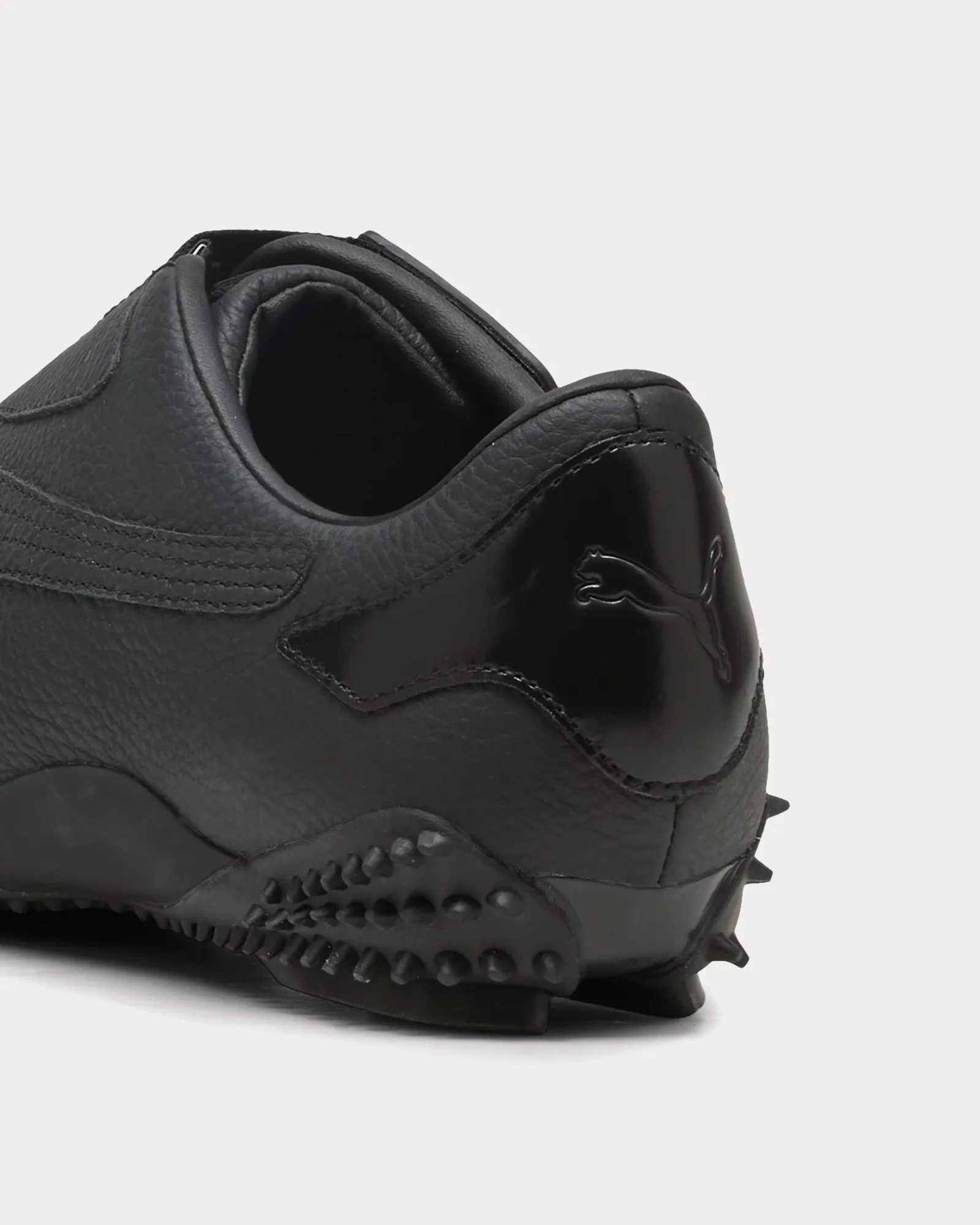 Mostro Leather Puma Black Slip On Sneakers
