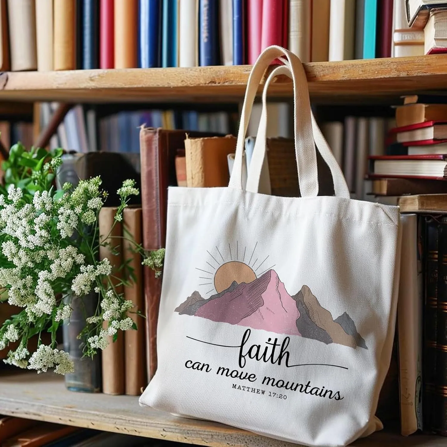 NATSUNO Canvas Tote Bag,Science Graduation Gifts,Tote Bags for Women,Reusable Grocery Bags