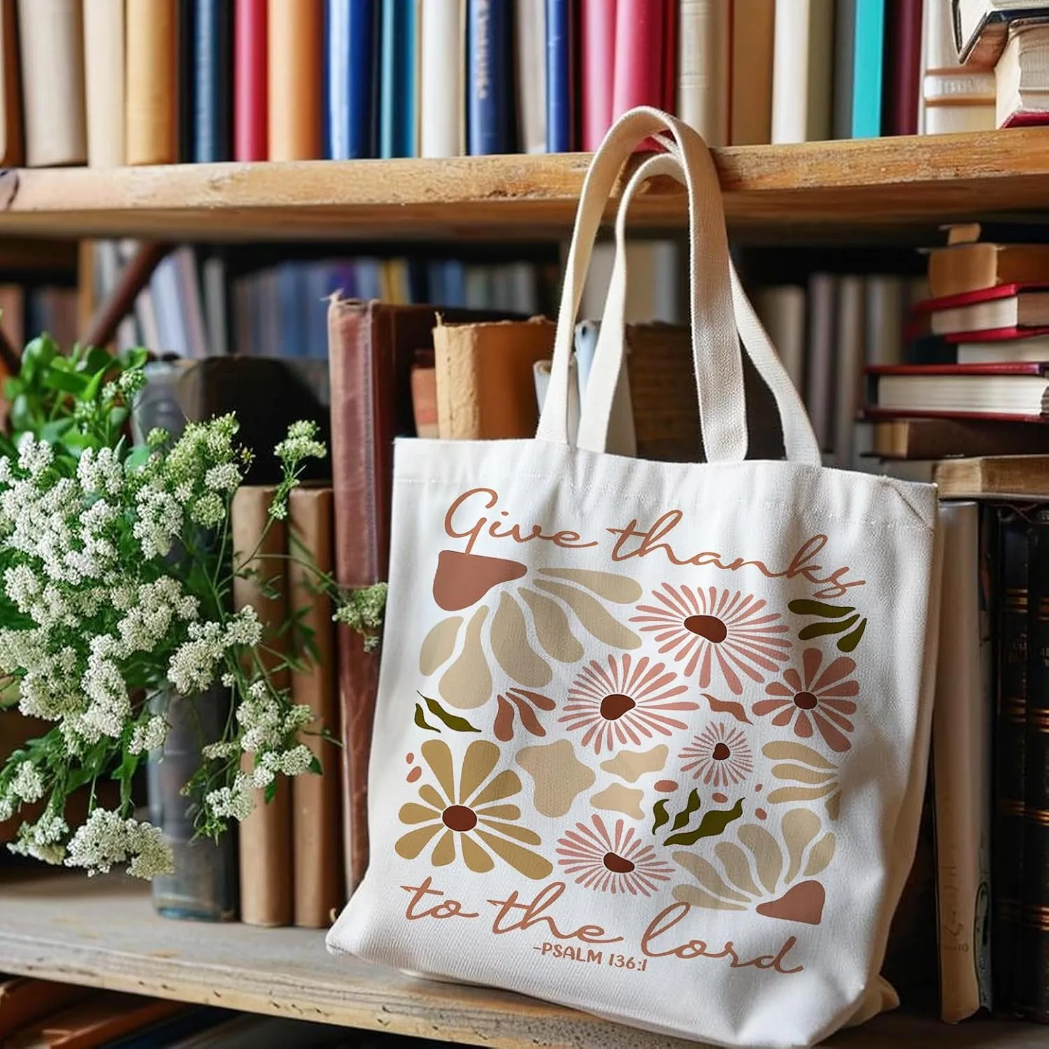 NATSUNO Canvas Tote Bag,Science Graduation Gifts,Tote Bags for Women,Reusable Grocery Bags