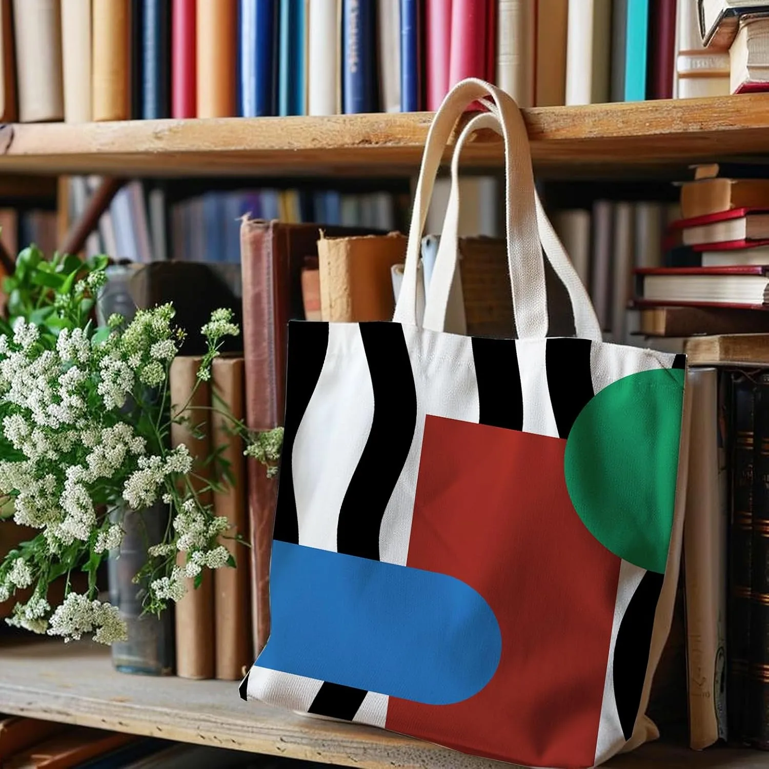 NATSUNO Canvas Tote Bag,Science Graduation Gifts,Tote Bags for Women,Reusable Grocery Bags